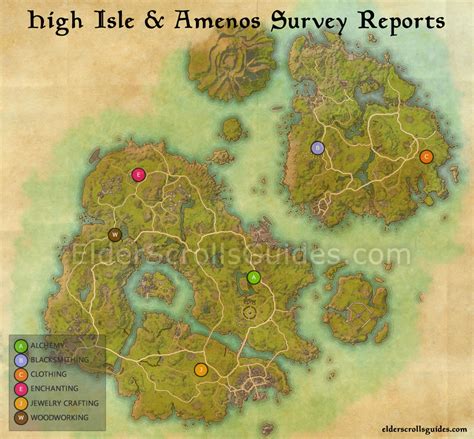 eso survey|eso high isle survey maps.